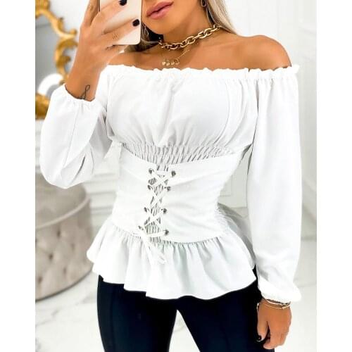 EAEOVNI Off Shoulder Blouses
