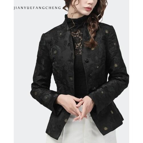 Jianyuefangcheng Women's Blazers With Short Sleeves