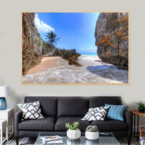 Beautiful One Piece Poster Big Landscape Beach Sea Coast Summer Travel Modern Print Wall Pictures ForLiving Room Home Decoration