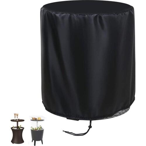 Round Waterproof Furniture Table Cover Household Garden Patio Outdoor Dust Cover Beer Cooler Bar Protective Cover
