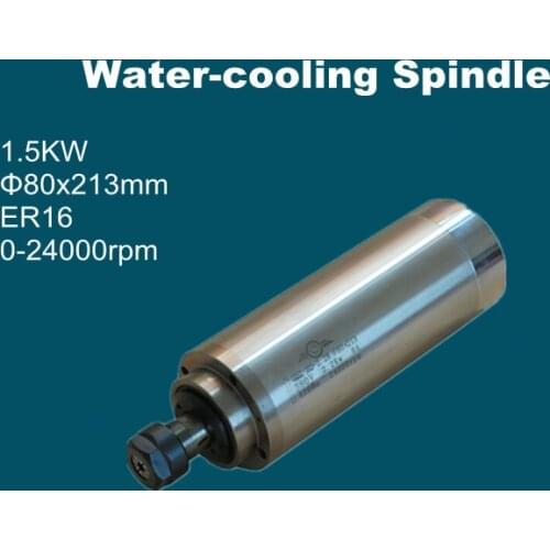 CNC engraving machine accessory 1500W spindle motor 80mm*213mm 1.5KW spindle 4pcs P4 bearing cnc spindle motor for lathe
