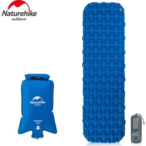 Naturehike Nylon TPU Sleeping Pad Lightweight Moisture-proof Air Mattress Portable Inflatable Mattress Camping Mat NH19Z032-P