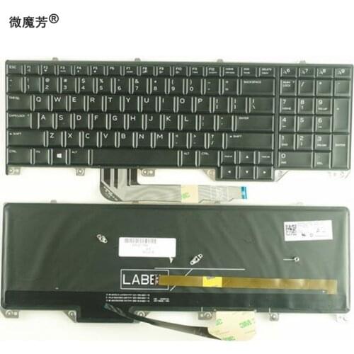 US Black New English keyboard For Dell Alienware M17 17 R4 R5 backlight