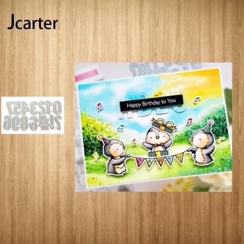 2021 New Arrival 0-9 Numbers Symbol Metal Cutting Dies Craft Scrapbooking Handmade Diy Knife Mould Blade Punch Stencils Model