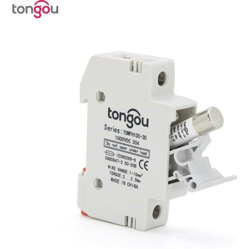 1 Set PV Solar Fuse 3/10/15/20/25/30A 1000V DC Fusible With Fuse Holder for PV Solar System Protection 10x38mm