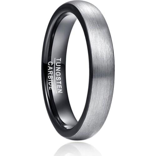 Simple High Polish Black Color Tungsten Carbide Rings Men Tungsten Ring For Wedding Mariage Jewelry
