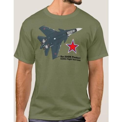 Soviet Russian Sukhoi Su-30SM Flanker-C Multi-role Fighter T-Shirt. Summer Cotton Short Sleeve O-Neck Mens T Shirt New S-3XL