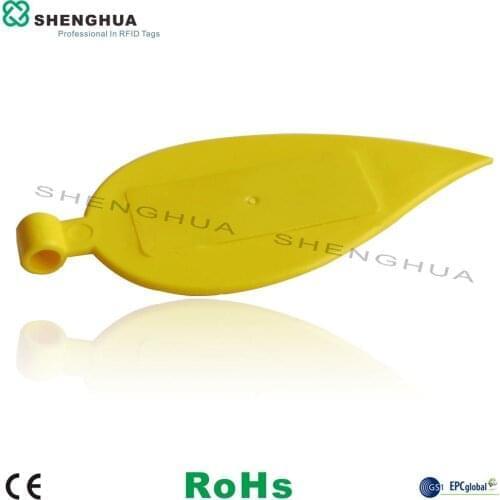 10pcs/pack UHF 860-960MHz Passive Seal RFID Tag Label Sticker Leaf Shape Reuseable For Tree Tracking Forest Wood Management