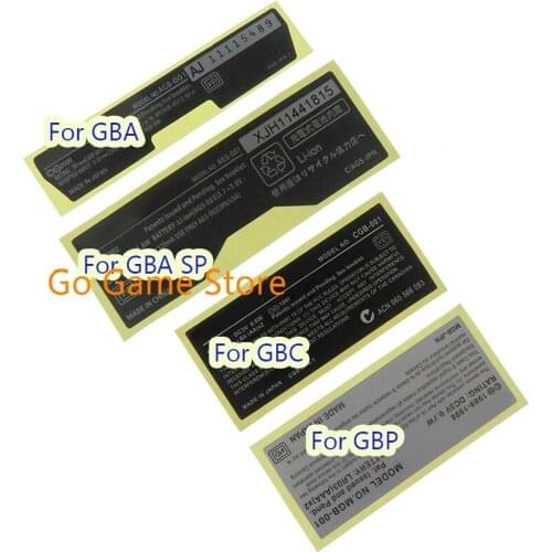100pcs for Gameboy Advance/ SP/ Color for GBA/ GBA SP/ GBC GBP Game Console New Lables Stickers