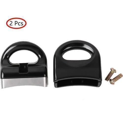 2Pcs Replacement Pot Handle Pressure Pan Cooker Steamer Sauce Pot Short Side Handle Black Bakelite Metal Pot Hand Grip Hardware