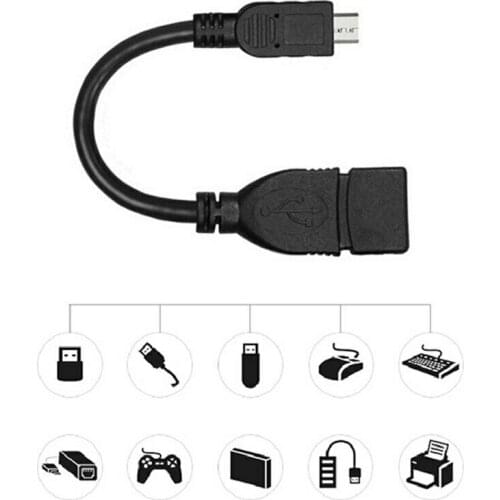 200pcs Test before send USB A Female to Mini USB B Male Cable Adapter 5P OTG V3 Port Data Cable For Car Audio Tablet For MP3 MP4