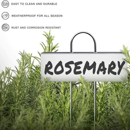 24Pcs Stainless Steel Sign Markers Plant Nameplate Labels Tags Gardening Tool