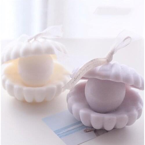 3D Pearl Seashell Candle Molds DIY Plaster Aromatherapy Silicone Molds Handmade Soap Decoration Candle Making Crafts