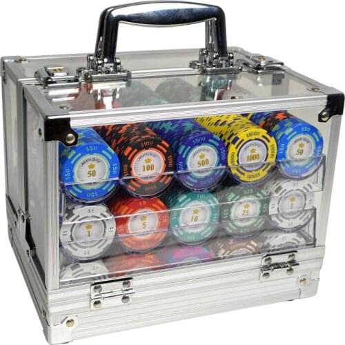 600-1000pcs/lot Poker Chips Dollar Metal Coins Color Sticky Clay Chips Set For Poker coins 14g Professional Texas gambling