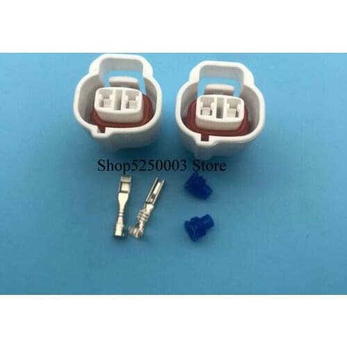 White 2 pin car waterproof Fog Light connectors 2.0mmfemale Side Marker Light Connector Plug Housing With Pigtail 90980-11156