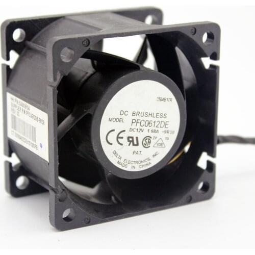 Free Shipping For PFC0612DE JC972 6cm 60mm 6038 DC 12V 1.68A Server Inverter heatsink axial industrial Cooling fans