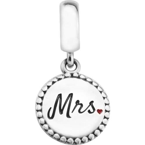 CKK 925 Sterling Silver Mrs. Charms Original Fashion Beads Jewelry DIY Making Fits For Bracelets & Bangle