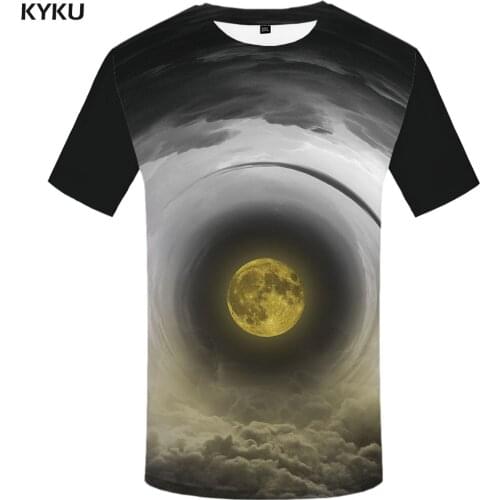 3d Tshirt Moon T-shirt Men Psychedelic Tshirt Printed Leisure Tshirts Casual Hilarious Shirt Print Harajuku T-shirts 3d