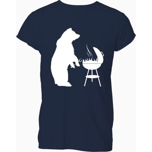 2019 Summer Fashion Men O-Neck T Shirt Bear Grills Funny BBQ Dad Father Gift Idea T Shirt Tshirt Mens Womens Gift
