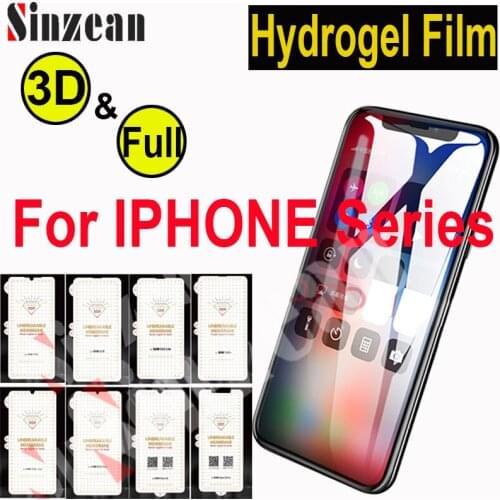 20pcs For IPHONE 12 Pro MAX/XS MAX/XR/SE2 3D Soft hydrogel Film For IPHONE 11 Pro/678 Plus Full Cover Screen Protector