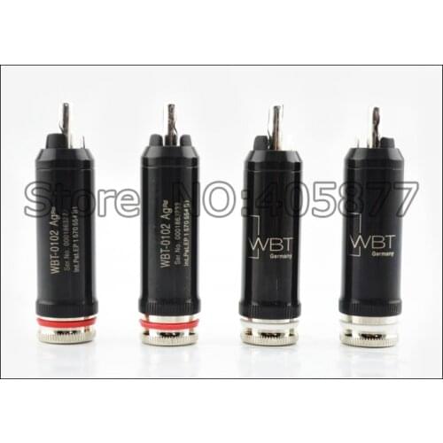 HI-END 0102Ag nextgen signature RCA Audio plug set of 4pieces silver high end connector