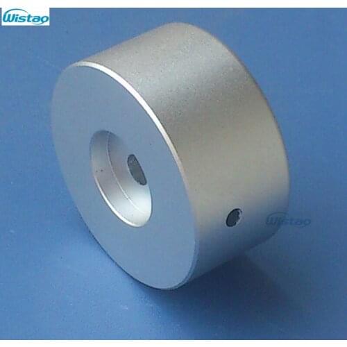IWISTAO Solid Potentiometer Knob Whole Aluminum Switch Knob for HIFI Amplifier Outer OD44mm H22mm ID6mm Silver DIY Free Shipping