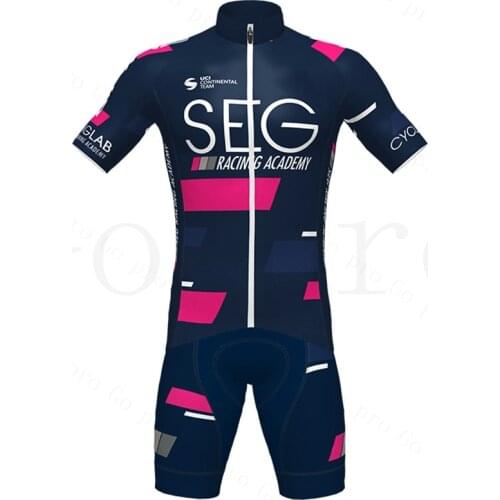 SEG RACING ACADEMY 2020 Pro Team Cycling Clothing Bike Jersey Bicycle Clothes Bib Gel Set Wear Ropa Ciclismo Uniformes Maillot