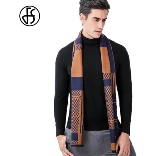 FS Echarpe Foulard Homme Winter Warm Cachemire Scarf Scarves For Men Plaid Blanket Kasjmier Wool Shawl Luxury Brand Fashion 2018