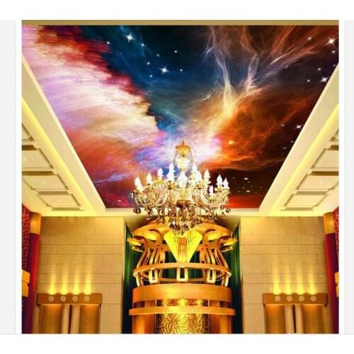 Custom photo wallpapers 3d ceiling wallpaper zenith murals Dream cloud hotel heaven ceiling frescoes wall papers home decor