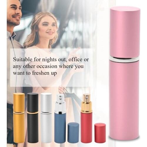 10ml Empty Aluminum Perfume Bottle Portable Travel Atomiser Refillable Container