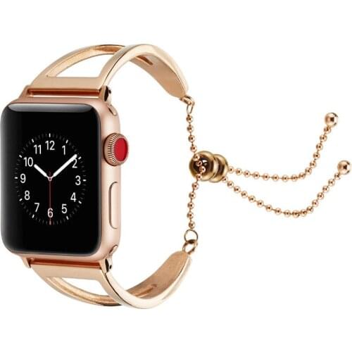 Luxury Women Bracelet For Apple Watch Band 38mm 42mm 40mm 44mm For iWatch Watchband Series 2 3 4 5 Stainless Steel Bracelet