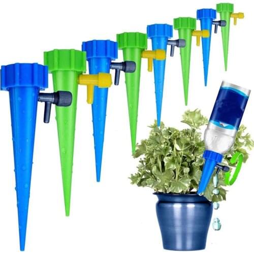 4/8 PCS Auto Drip Plant Irrigation Watering System Dripper Spike Kits Garden Household Plant Flower Automatic Waterer Tools