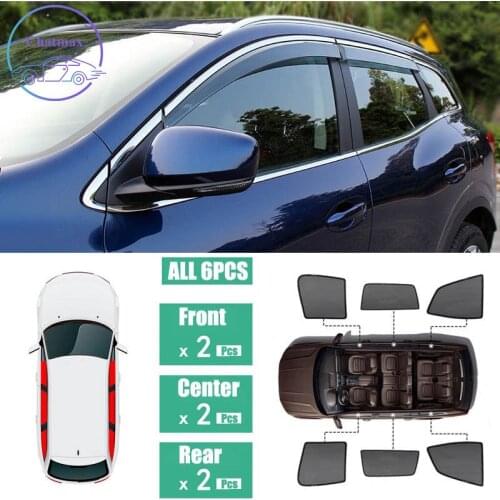 For Renault Kadjar 2016-2018 Window Sunshade UV Protection Ray Blocking Mesh Laser Block Black Net Yarn