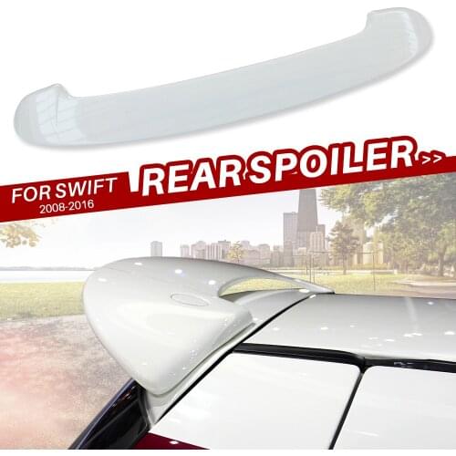 Spoiler for suzuki swift rear spoiler Tail wing ABS BLACK Auto Rear Trunk Roof Refit Stickers car styling exterior accessories