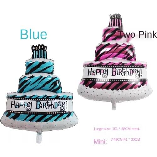 Disney Mickey Minnie Cake Balloon Party Birthday Party Decoration Baby Happy Birthday Balloons Birthday Party Decorations Kids