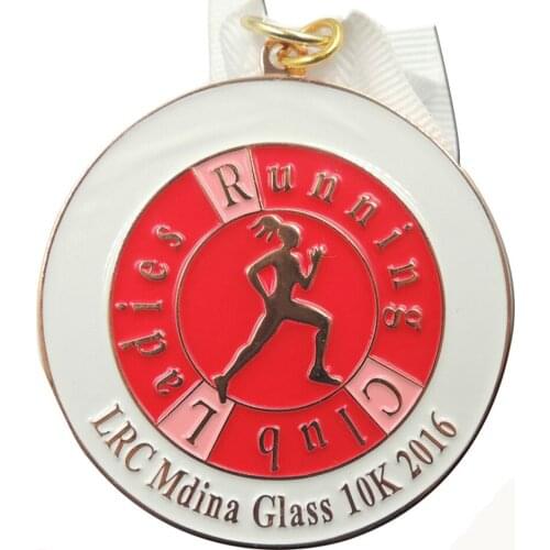 High quality 10K round marathon medal medal quality sports running medal