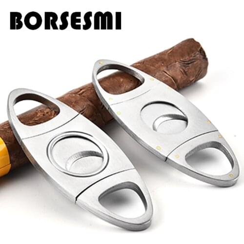 High quality stainless steel cigar scissors 56ring portable travel cigar cutter cigar accessories smoking pocket tool sharp