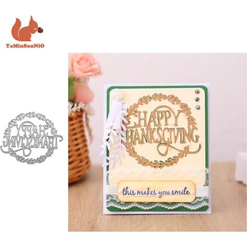 YaMinSanNiO Circle Flower Letter Metal Cutting Dies Diy Crafts Dies Supplies Card Album Scrapbooking Techo Template Embossing