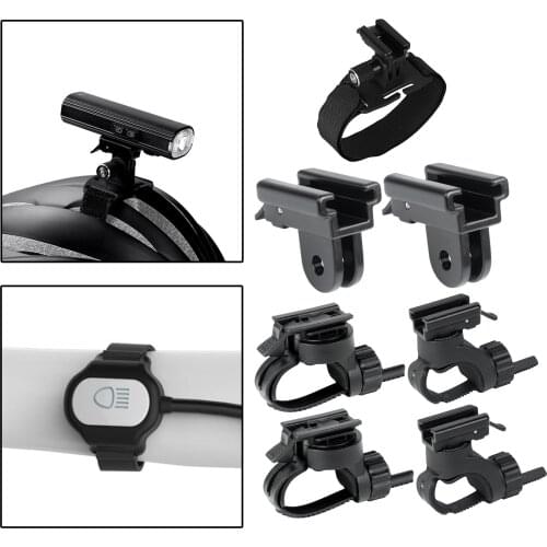 Bike Front Lamp Clip Clamp Headlight Holder Mounting Adjustable Flashlight Mount Stand for 7-43mm Handlebar Extension Universal