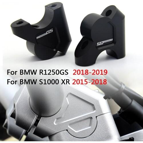 Motorcycle Handle Bar Clamp Raised Extend Handlebar Mount Riser For BMW R1250GS R 1250 GS LC ADV 2013 2015 2016 2017