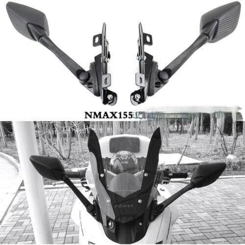 For Yamaha Nmax155 Motorcycle Refitted Rear View Mirror Moving Mengshi 150 Rear View Mirror Bracket Wind Proof Lifting Bracket