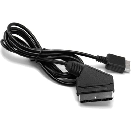 1.8m RGB Scart Cable For -Sony PS1 PS2 PS3 TV AV Lead Replacement Connection Game Cord Wire for PAL/NTSC