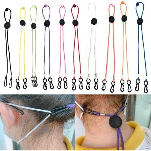 1PC Adjustable Face Mask Lanyard Handy&Convenient Safety Mask Rest&Ear Holder Rope Face Mouth Mask Accessories Anti-drop lanyard
