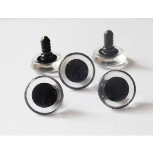 20pcs/lot--- 16mm&20mm&24mm clear trapezoid plastic safety toy eyes & washer for diy plush doll accessories--size option