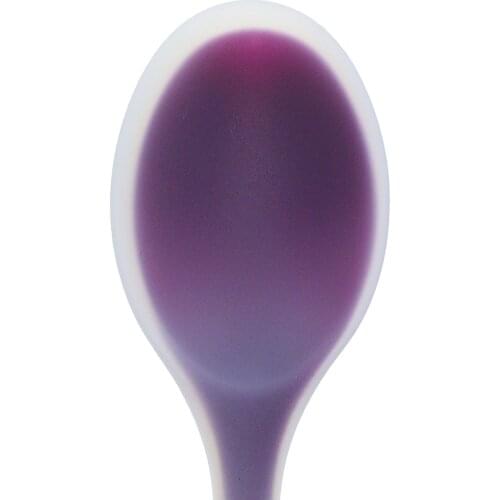 3pcs Translucent Silicone Soup Spoon 20.5cm Heat-resistant Health Baby Spoon