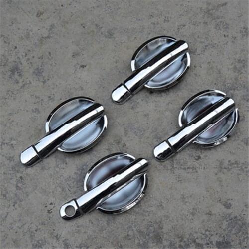 ABS Chrome Door Handle Bowl Door handle Protective covering Cover Trim for Skoda Octavia 2007-2014 Car styling