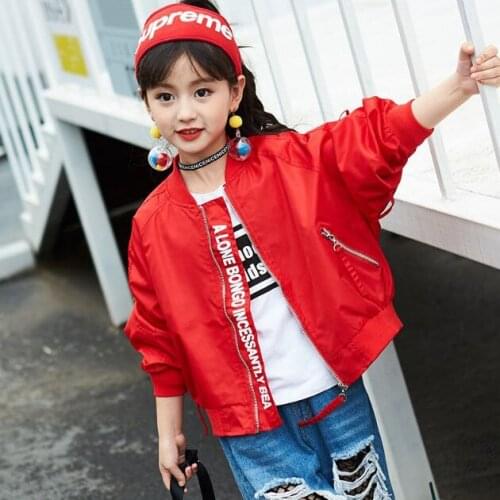 2021 New Spring Autumn Thin Jackets For Boys Girls Sports Tops Fashion Printed Baseball Collars Slim Loose Coats