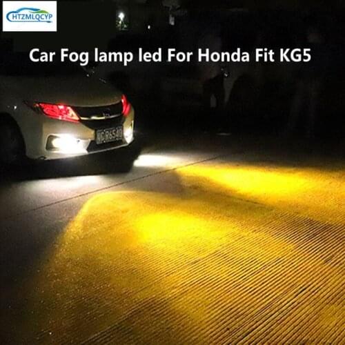 For Honda Fit Car Fog lamp led car lights modified KG5 front fog bulb accessories 12V 6000K 30W