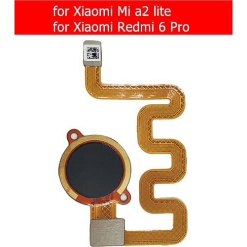 For Xiaomi Mi a2 lite fingerprint scanner Home Button Flex Cable Touch ID Sensor Return Flex Cable for Redmi 6 Pro Repair Parts