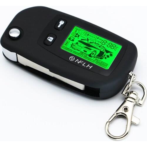 Two Way Car Alarm System For Russian Tomahawk D 700 TW7000 Keychain Uncut Blade Fob Keychain Auto Alarm D 900 Security Alert